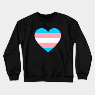 Trans Pride Heart Crewneck Sweatshirt